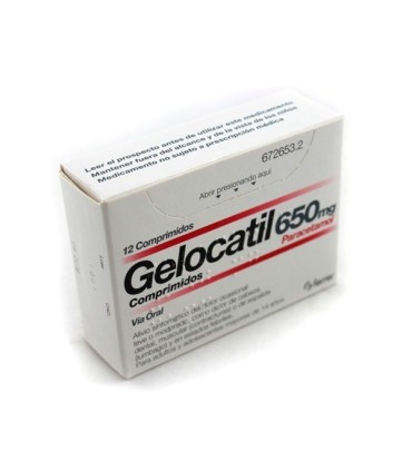 Gelocatil 650 mg 12 comprimidos (tiras)