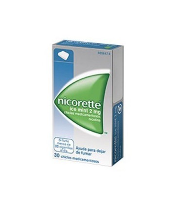 Nicorette ice mint 2 mg 30 chicles