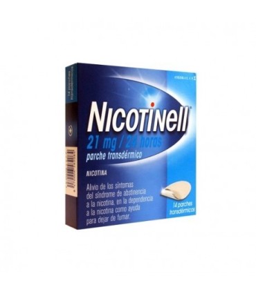 NICOTINELL 21 MG/24 H 14 PARCHES TRANSDERMICOS 52,5 MG