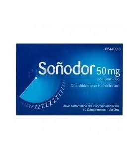Soñodor 50 mg 10 comprimidos
