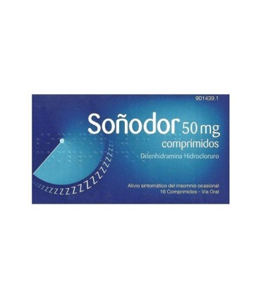 Soñodor 50 mg 16 comprimidos