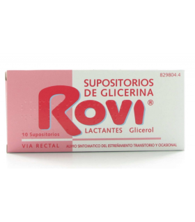 Supositorios glicerina rovi lactantes 10 supositorios