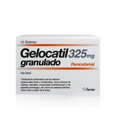 Gelocatil 325 mg 12 sobres granulado