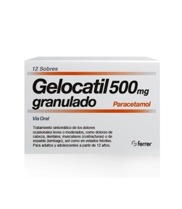Gelocatil 500 mg 12 sobres granulado