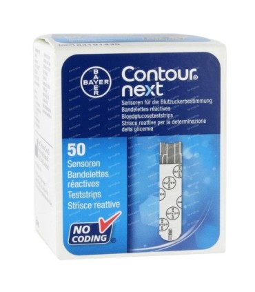 Tiras reactivas de glucosa CONTOUR NEXT (50 TIRAS)