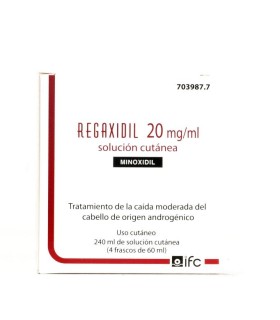 Regaxidil 20mg/ml solucion cutanea 4 frascos 60ml