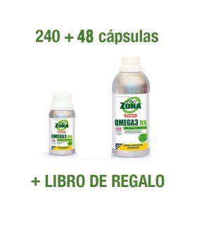EnerZona Omega 3 RX (240 + 48 Cápsulas) + Libro de Regalo