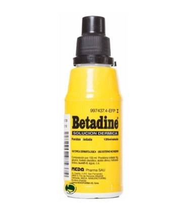 Betadine 10% solucion topica 1 frasco 125 ml