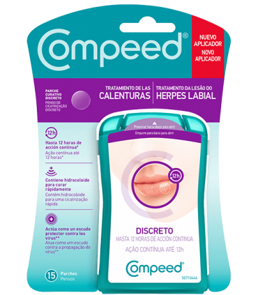 COMPEED CALENTURAS Y HERPES TOTAL CARE HIDROCOLOIDE 15 PARCHES