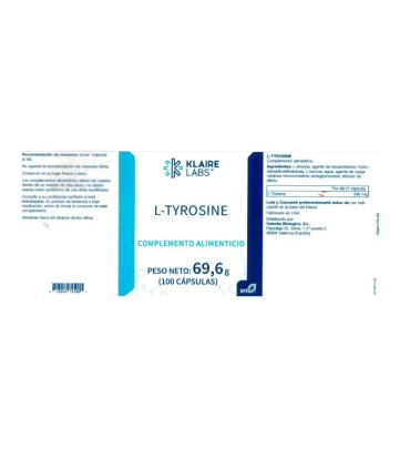 L-TYROSINE 100 CAPS. KLAIRE LABS