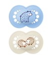 CHUPETE SILICONA MAM ORIGINAL MATT A 16+ MESES PACK DOBLE