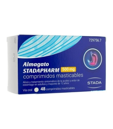 ALMAGATO STADAPHARM 500MG 48 Comprimidos masticables