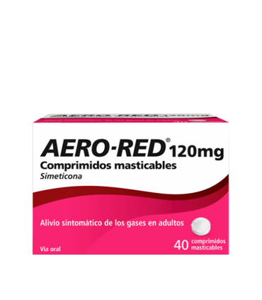 Aero red 120 mg 40 comprimidos masticables
