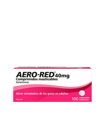 Aero red 40 mg 100 comprimidos masticables