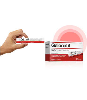 Gelocatil 650 mg 12 sobres solucion oral