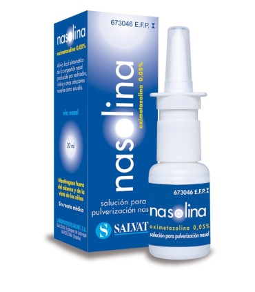 Nasolina 0.5 mg/ml nebulizador nasal 20 ml