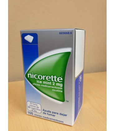Nicorette ice mint 2 mg 105 chicles