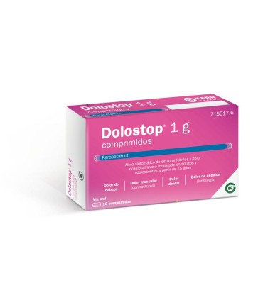 DOLOSTOP 1 G 10 COMPRIMIDOS