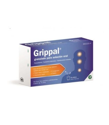 GRIPPAL CON FENILEFRINA 10 SOBRES GRANULADO PARA SOLUCION ORAL