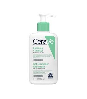 CERAVE GEL LIMPIADOR ESPUMOSO  1 ENVASE 236 ML