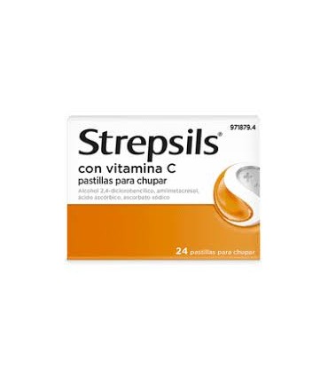 Strepsils con vitamina c 24 pastillas para chupar