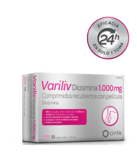 VARILIV DIOSMINA FORTE 1000 MG 30 COMPRIMIDOS RECUBIERTOS