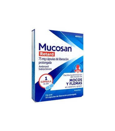 MUCOSAN RETARD 75 MG 10 CAPSULAS LIBERACION PROLONGADA