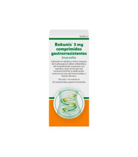 BEKUNIS 5 MG 30 COMPRIMIDOS GASTRORESISTENTES