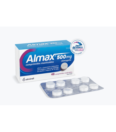Almax 500 mg 48 comprimidos masticables