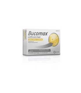 BUCOMAX 24 PASTILLAS PARA CHUPAR (SABOR MIEL Y LIMON)