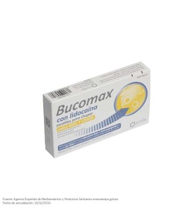 BUCOMAX CON LIDOCAINA 24 PASTILLAS PARA CHUPAR (SABOR MIEL Y LIMON)