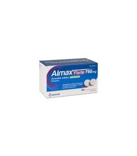 ALMAX FORTE 750 MG 48 COMPRIMIDOS MASTICABLES SABOR MENTA
