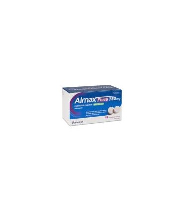 ALMAX FORTE 750 MG 48 COMPRIMIDOS MASTICABLES SABOR MENTA