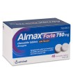 ALMAX FORTE 750 MG 48 COMPRIMIDOS MASTICABLES SABOR COLA