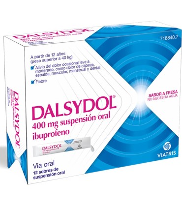 DALSYDOL 400 MG 12 SOBRES SUSPENSION ORAL 10 ML