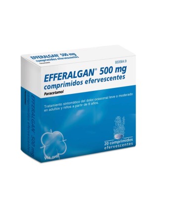 EFFERALDOL 500 MG 20 COMPRIMIDOS EFERVESCENTES