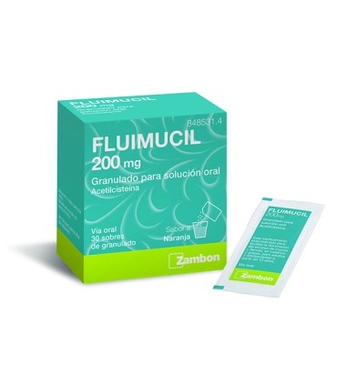 Fluimucil 200 mg 30 sobres granulado