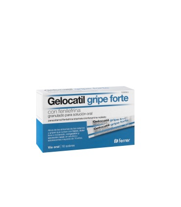 Gelocatil gripe forte con fenilefrina 10 sobres