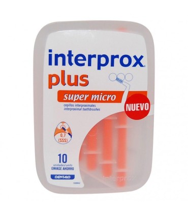 Cepillo Dental Interproximal Interprox Plus Super Micro Envase Ahorro 10 unidades