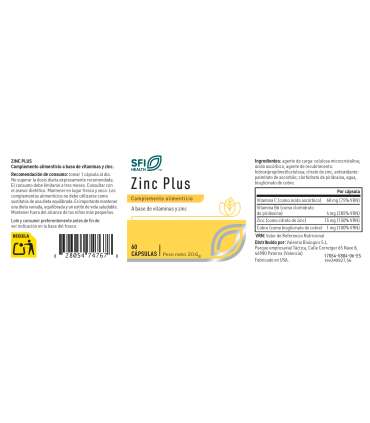 ZINC PLUS 60 CAPSULAS-Klaire Labs
