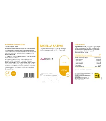 NIGELLA SATIVA (COMINO NEGRO) 120 CAPS AMClinic