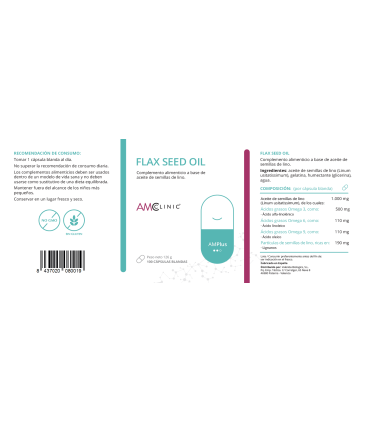 FLAX SEED OIL 100 CAPS. AMCLINIC