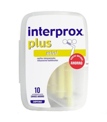 CEPILLO ESPACIO INTERPROXIMAL INTERPROX PLUS MINI ENVASE AHORRO 10 UNIDADES