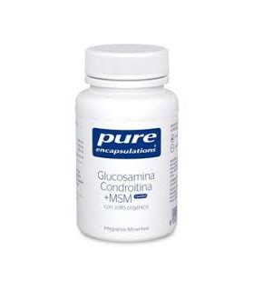 PURE ENCAPSULATIONS GLUCOSAMINA CONDROITINA + MSM  60 CAPSULAS