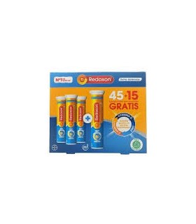 REDOXON EXTRA DEFENSAS VITAMINA C + ZINC  NARANJA 45+15  COMPRIMIDOS EFERVESCENTES