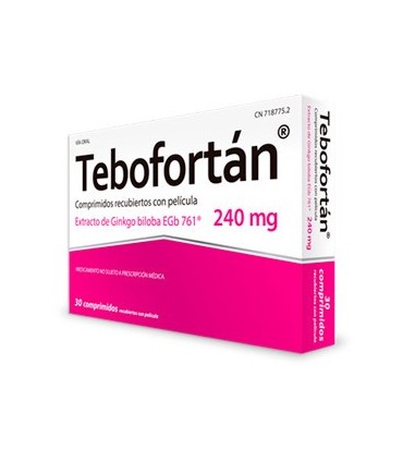 TEBOFORTAN 240 MG 30 COMPRIMIDOS RECUBIERTOS