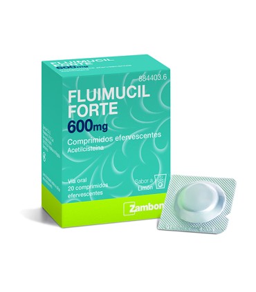 Fluimucil forte 600 mg 20 comprimidos efervescentes