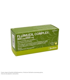 Fluimucil complex 500/200 mg 12 comprimidos efervescentes
