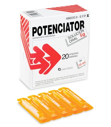 Potenciator 5 g 20 ampollas bebibles 10 ml