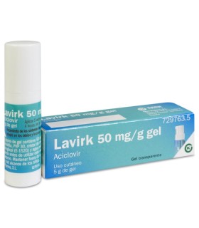 LAVIRK 50 MG/G GEL CUTANEO 1 TUBO 5 G + BOMBA DOSIFICADORA